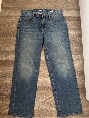 Old Navy Men's Faded Blue Straight-Leg Jeans